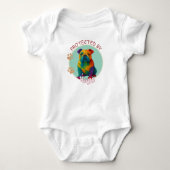 Levendige Draaikolk Gequilled Engelse Bulldog Port Romper (Voorkant)