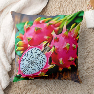 Levendige Dragon Fruit Beauty Design Kussen