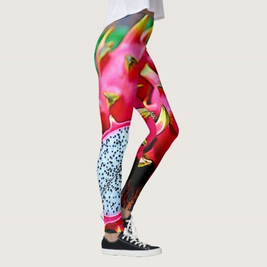 Levendige Dragon Fruit Beauty Design Leggings (Rechts)