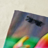 Levendige Dragon Fruit Beauty Design Strandlaken (In situ)