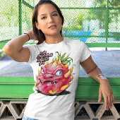 Levendige Dragon Fruit brullen T-shirt
