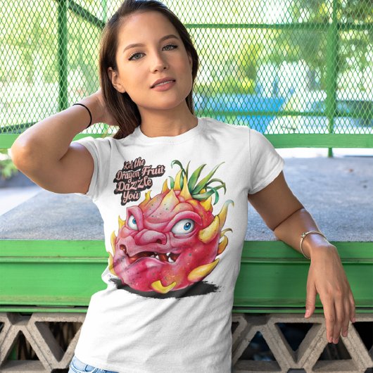 Levendige Dragon Fruit brullen T-shirt