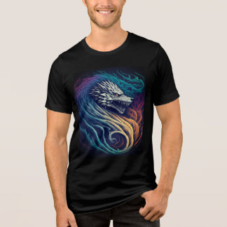 Levendige Dragon Fury: gedurfde kleuren, episch on Tri-Blend Shirt