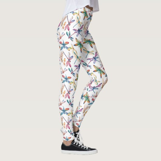 Levendige Dragonfly Dance Leggings (Rechts)