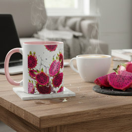Levendige Drakenfruit Splash Twee-Tons Mok