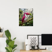 Levendige Drakenfruit Toekan Poster (Thuiskantoor)
