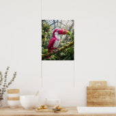 Levendige Drakenfruit Toekan Poster (Keuken)