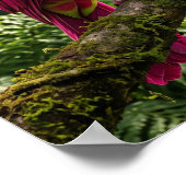 Levendige Drakenfruit Toekan Poster (Hoek)