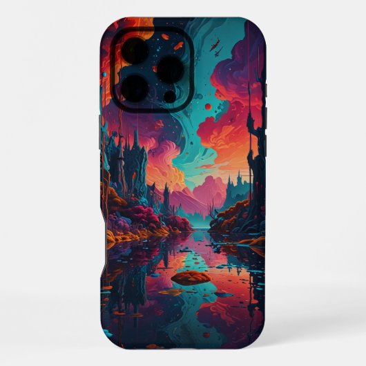 Levendige Dreamscape iPhone Hoesje (Achterkant)