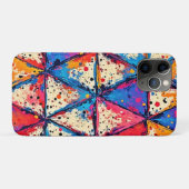 Levendige Driehoek Splatter Art Case-Mate iPhone Case (Achterkant (horizontaal))