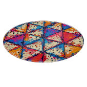 Levendige Driehoek Splatter Art Snijplank (Hoek)