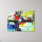 "Levendige Dromen", Abstracte Kunst Canvas Afdruk (Voorkant)
