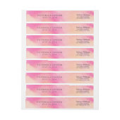 Levendige Dromen Bruiloft Wraparound Labels (Vel)