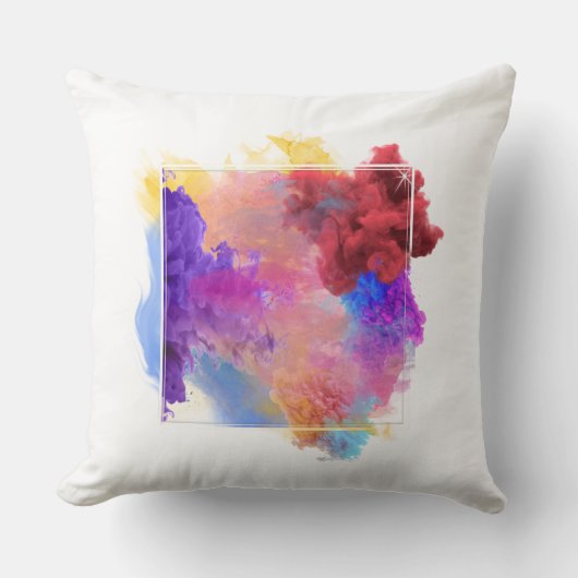 Levendige Dromen: Kleuren Kussen (Voorkant)