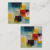 Levendige dromen: Kleurrijk Comfort Kussen Collect Contactkaartje (Voorkant / Achterkant)