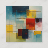 Levendige dromen: Kleurrijk Comfort Kussen Collect Contactkaartje (Achterkant)