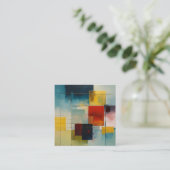 Levendige dromen: Kleurrijk Comfort Kussen Collect Contactkaartje (Staand voorkant)