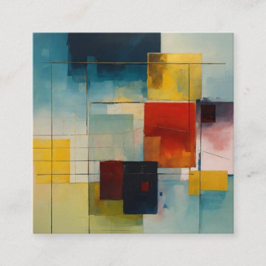 Levendige dromen: Kleurrijk Comfort Kussen Collect Contactkaartje (Voorkant)