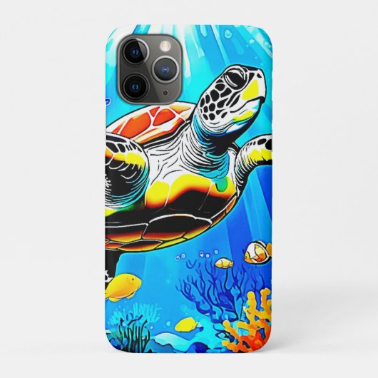 Levendige droomwereld van zeeschildpadden Case-Mate iPhone case (Achterkant)