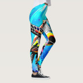 Levendige droomwereld van zeeschildpadden leggings (Rechts)