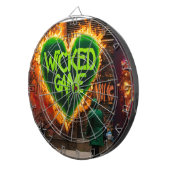 "Levendige druipende typografie Graffiti T - shirt Dartbord (Voorkant Rechts)