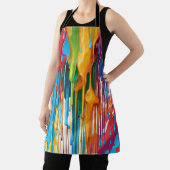 Levendige druipende verf schort (Insitu)