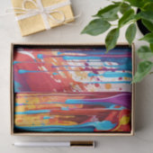 Levendige druipende verf tissuepapier (Geschenk)