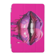 Levendige druipende verflippen vet Pop kunst esthe