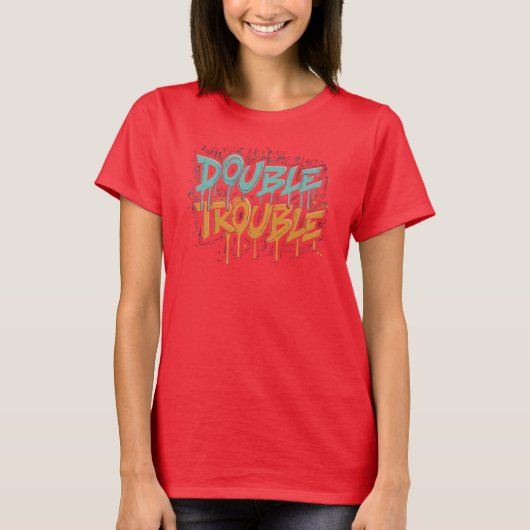 Levendige dubbele problemen t-shirt (Voorkant)