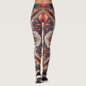 Levendige dynamische all-over-print Leggings – vet (Achterkant)