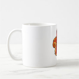 Levendige Eekhoorn Mascotte Cartoon Koffiemok