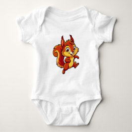 Levendige Eekhoorn Mascotte Cartoon Romper