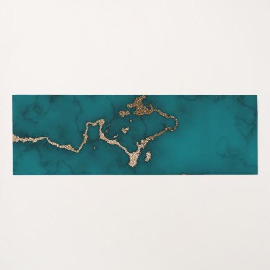 LEVENDIGE ELEGANTE AANGEPASTE STRAND VIBE GLAS MAN YOGAMAT (Achterkant (horizontaal))