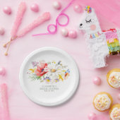 Levendige Elegante Zomer Wildbloemen Tuin Feest Papieren Bordje (Feest)