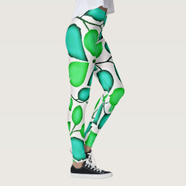 Levendige Elegantie Laat Patroon Na Leggings