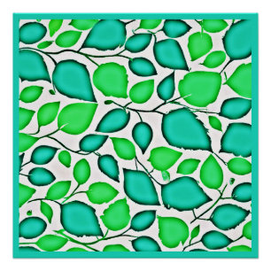 Levendige elegantie laat patroon perfect poster