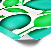 Levendige elegantie laat patroon perfect poster (Hoek)