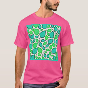 Levendige elegantie laat patroon t-shirt