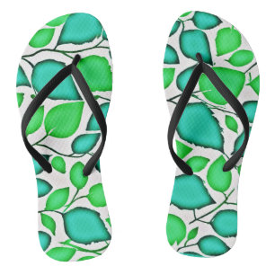 Levendige elegantie laat patroon teenslippers