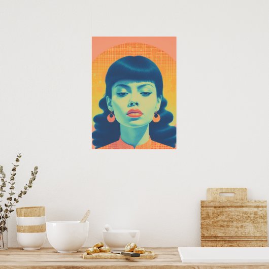 Levendige elegantie poster (Keuken)