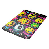 Levendige Emoji Pop Art Badmat (Gekanteld)