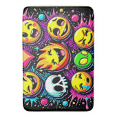 Levendige Emoji Pop Art Badmat (Voorkant Verticaal)
