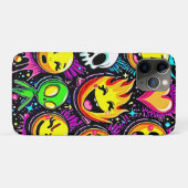 Levendige Emoji Pop Art Case-Mate iPhone Case (Achterkant (horizontaal))