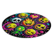 Levendige Emoji Pop Art Snijplank (Hoek)