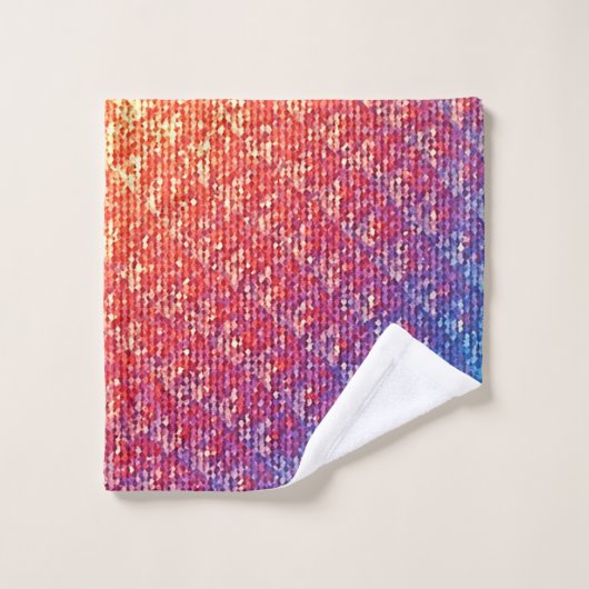 Levendige emotionele mozaïeksprankeling bad handdoek (Wasdoekje)