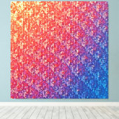 Levendige emotionele mozaïeksprankeling canvas afdruk (Insitu (Houten vloer))