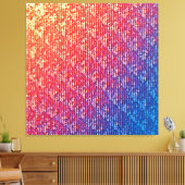 Levendige emotionele mozaïeksprankeling canvas afdruk (Insitu (Woonkamer))