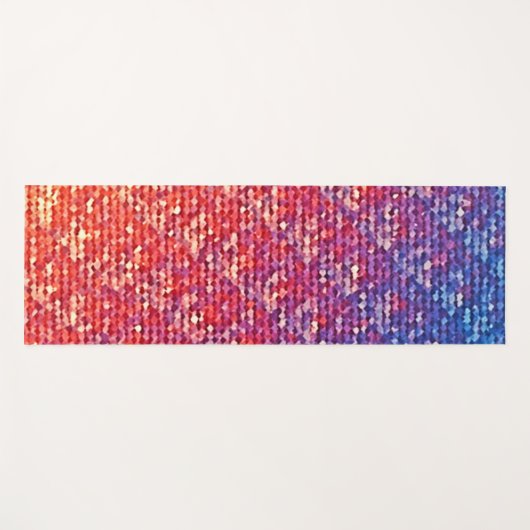 Levendige emotionele mozaïeksprankeling yogamat (Voorkant (horizontaal))