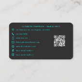 Levendige en gedurfde Afro-Amerikaanse nagelarties Visitekaartje (Achterkant)