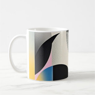 Levendige en grillige abstracte geometrische kunst koffiemok